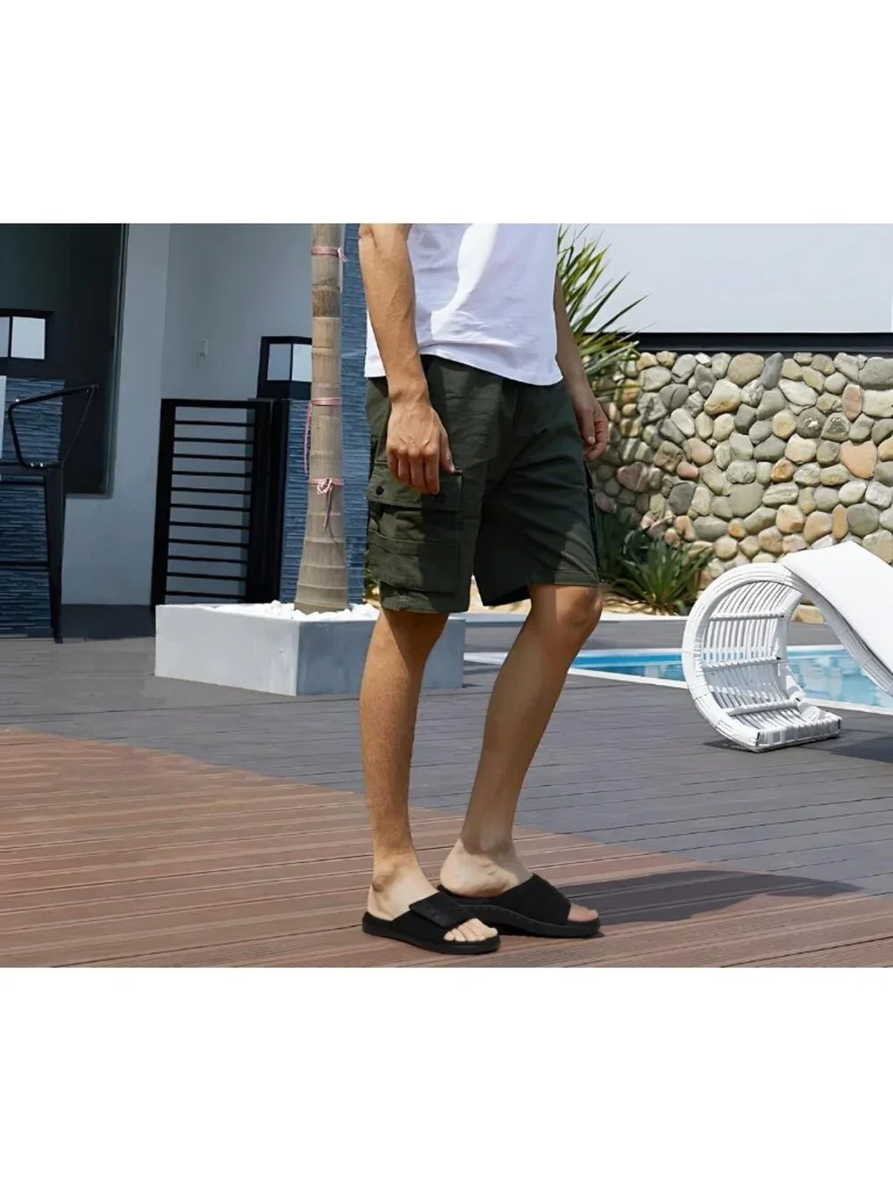 Comfortable Adjustable Men's Sandals for Plantar Fasciitis | Arch Support Sport